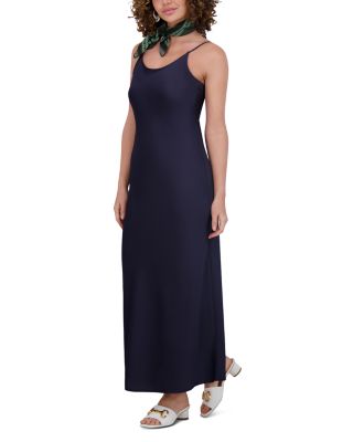 Satin Straight Slip Dress