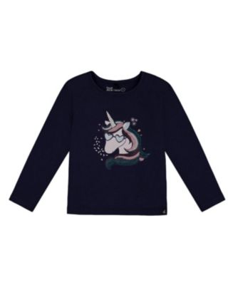 Deux Par Deux Organic Jersey T-Shirt with Print - Warm Sand
