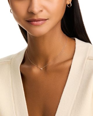 14K Yellow Gold Midi Bitty Symbols Chai Pendant Necklace, 14-16"