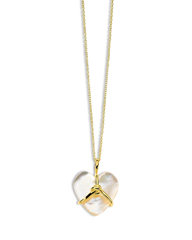 Ippolita 18k Gold Rock Candy Wrapped Heart Pendant Necklace, 30 In Gold