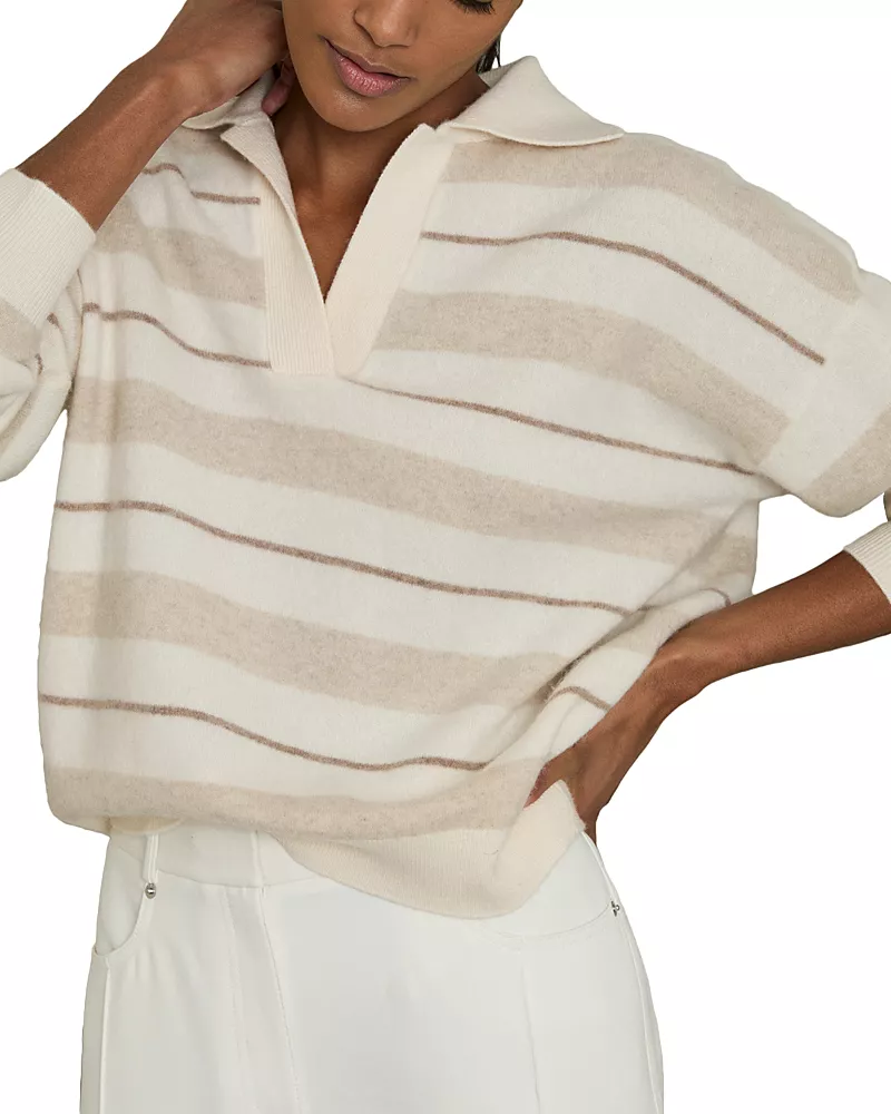 Reiss Sami Wool Blend Polo Sweater