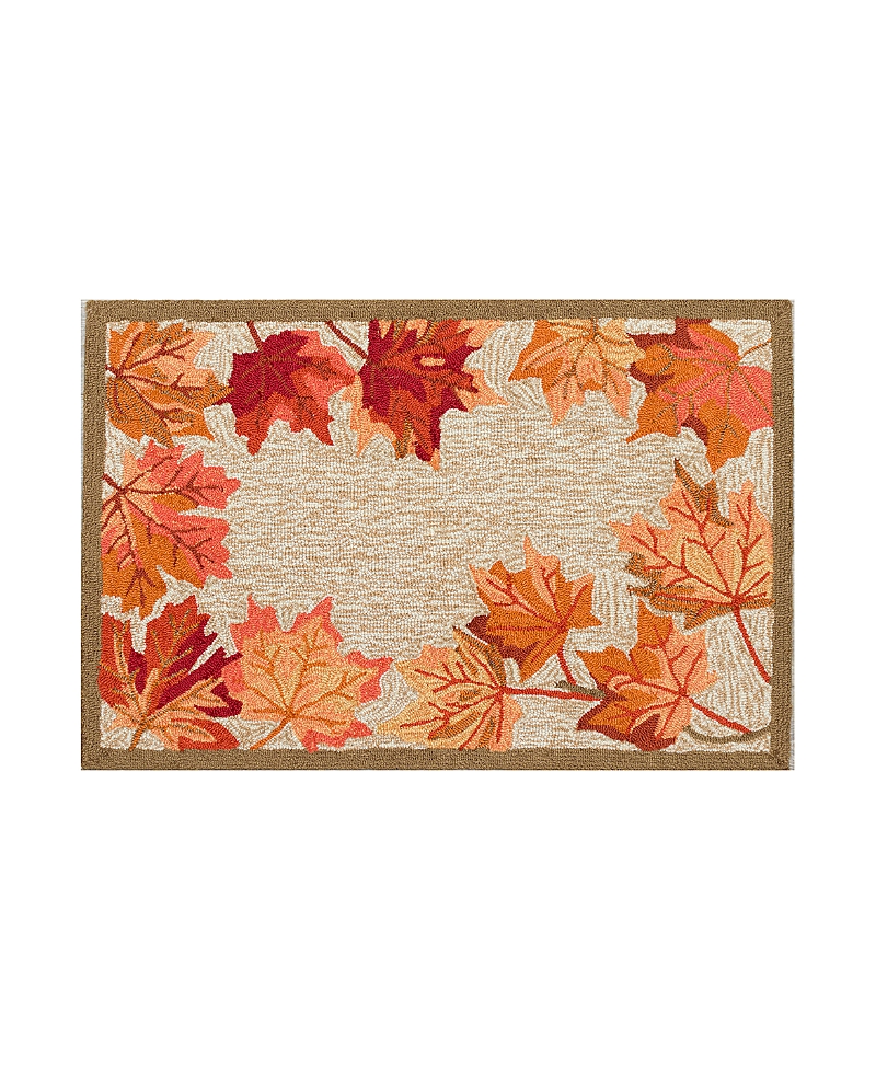 Liora Manne Ravella Falling Leaves Border Area Rug, 2' X 3' In Multi