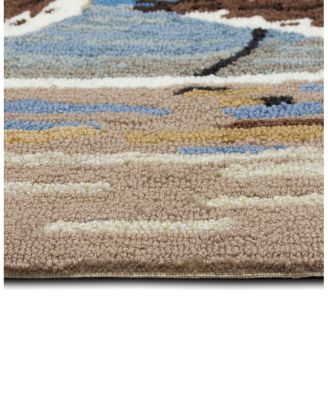 Liora Manne Frontporch Sandpipers Area Rug, 1'8" x 2'6"