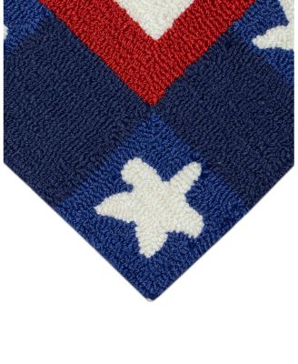 Liora Manne Frontporch Patriotic Pendant  Area Rug Collection