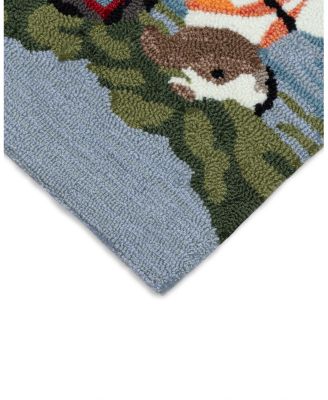 Liora Manne Frontporch Rafting Dogs Area Rug, 2' x 3'