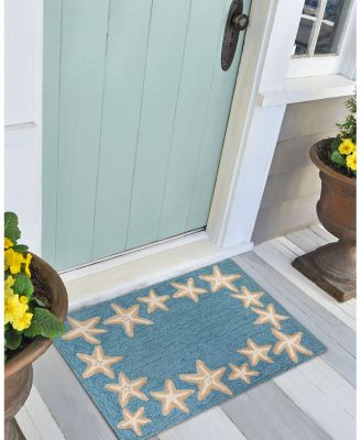Liora Manne Capri Starfish Border Area Rug, 1'8" x 2'6"