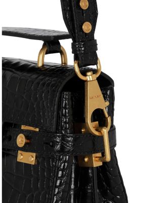  Women's B-Buzz 23 Bag in Crocodile-Print Leather
