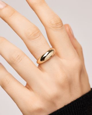 Solid Yellow Medium Dome Ring