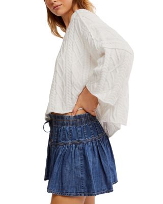 Roselle Denim Mini Skirt