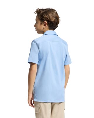 Unisex Bryan Camp Collar Short Sleeve Shirt - Little Kid, Big Kid