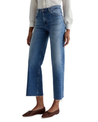 Saige High Rise Wide Leg Cropped Jeans in 16 Years Postcard