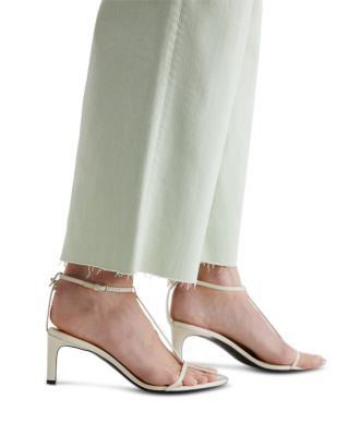  Saige High Rise Wide Leg Crop Jeans in Pistachio