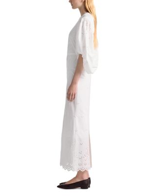 Danielle Eyelet Balloon Sleeve Dress