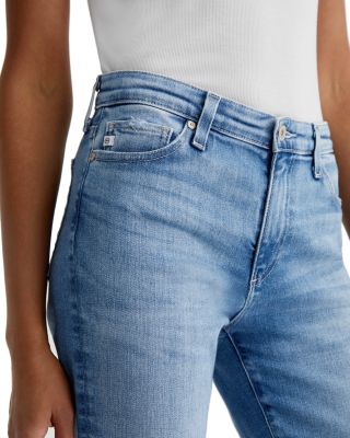 Mari Mid Rise Crop Straight Leg Jeans in Central Coast