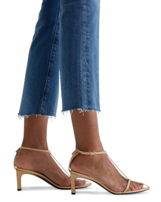 Farrah Mid Rise Boot Crop Jeans in Iris
