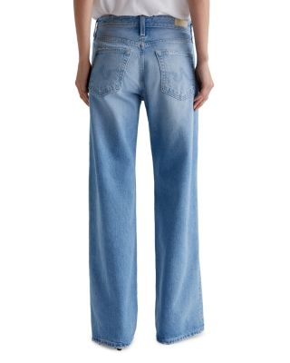 Adria Mid Rise Wide Leg Jeans in Siren