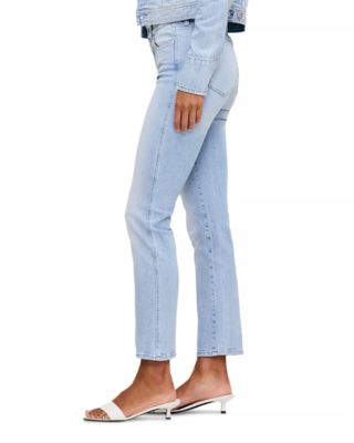 Mara Straight Mid Rise Instasculpt™ Ankle Jeans in Atlantic