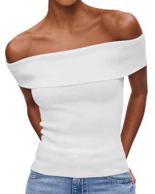 Off-the-Shoulder Instasculpt™ Rib Top