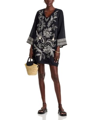 Embroidered Shift Dress