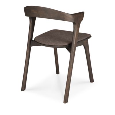 Bok Dining Chair, Oak Brown with Brown Wool