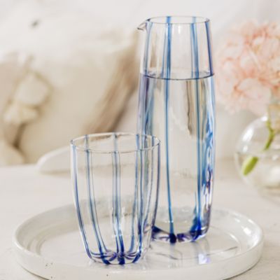 Nuovo Stripe Blue Pitcher