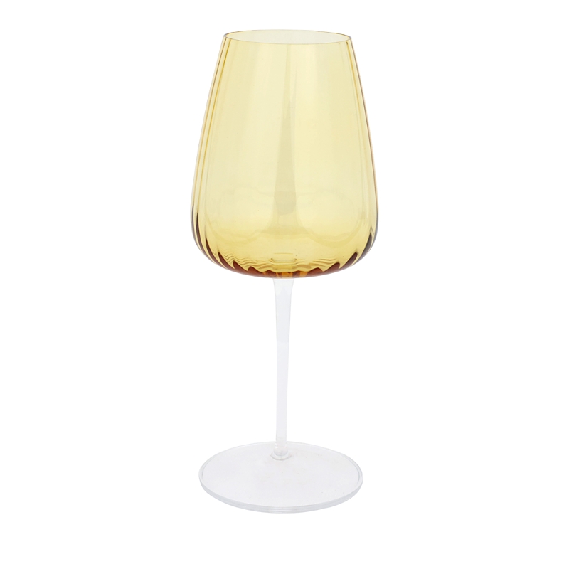 Vietri Francesca Wine Glass In Yellow