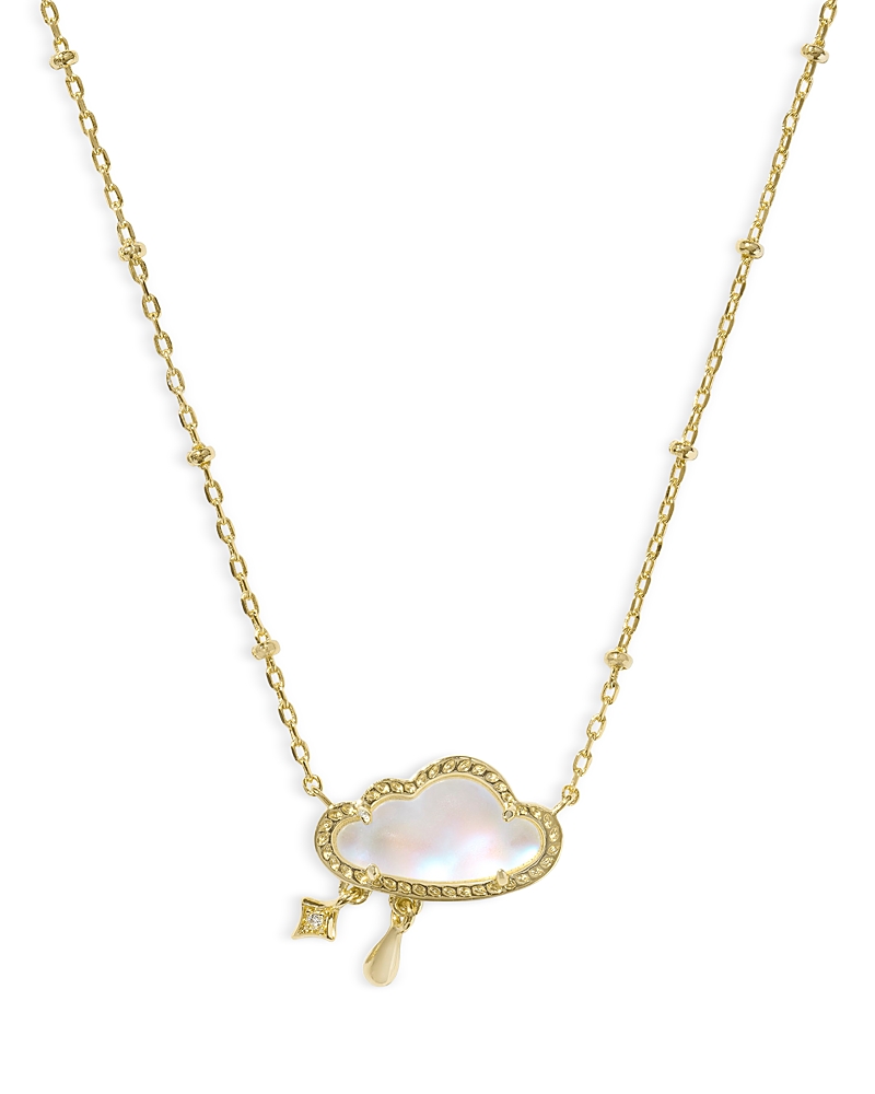 KENDRA SCOTT CELESTE CRYSTAL CLOUD PENDANT NECKLACE, 19