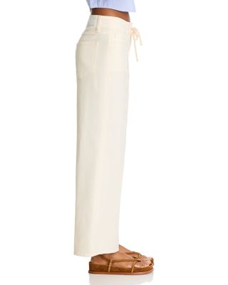 Ari High Rise Drawstring Wide Leg Jeans