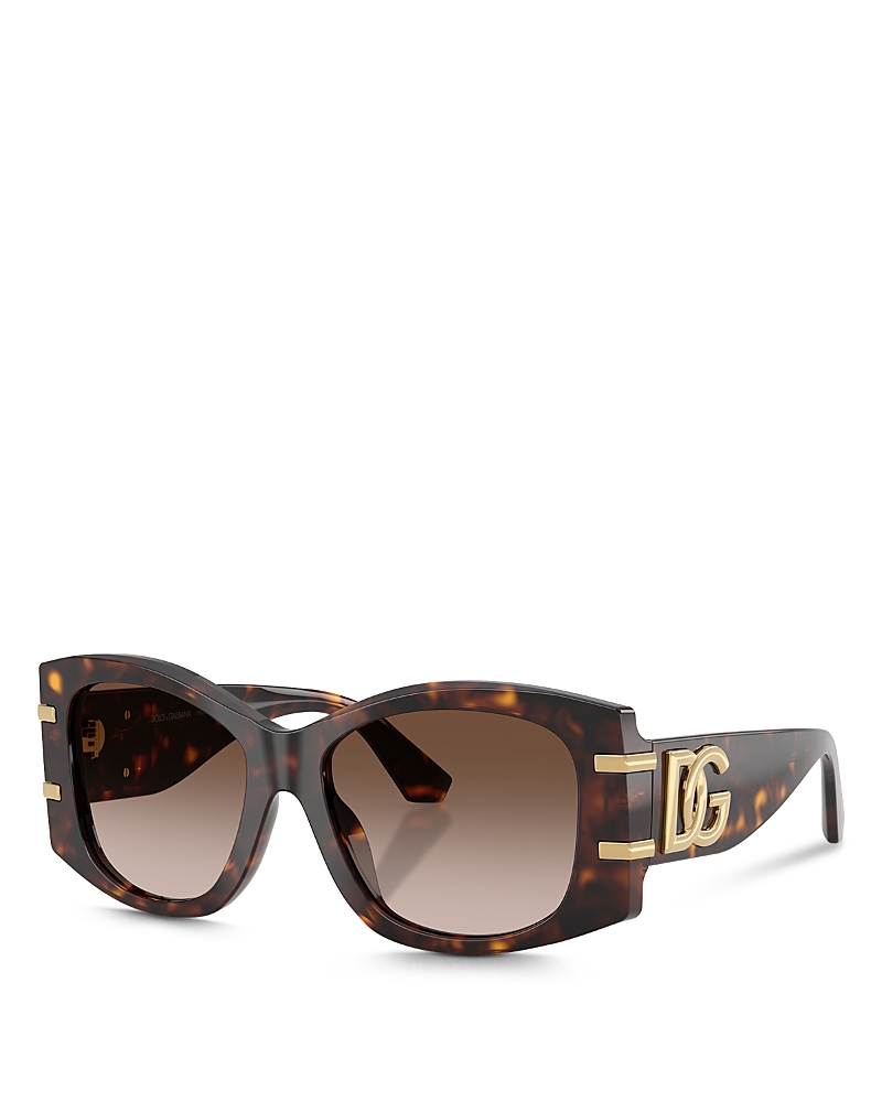 Dolce & Gabbana Dg4501 Butterfly Sunglasses, 54mm In Havana