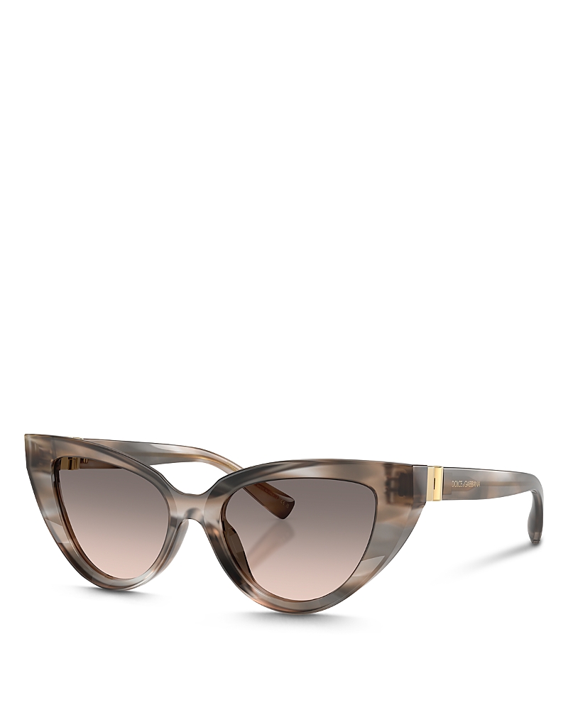 Dolce & Gabbana Cat-eye-frame Sunglasses In Striped Gray