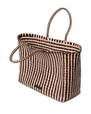 Small Woven Leather Tote