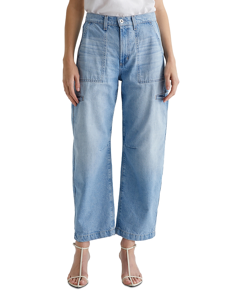 Shop Ag Hazal High Rise Wide Leg Jeans In Siren