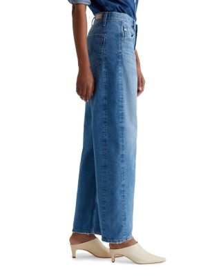 High Rise Barrel Leg Jeans in Flashback