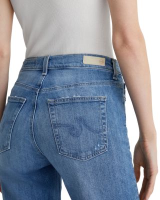 Brinley Mid Rise Straight Leg Jeans in Iris