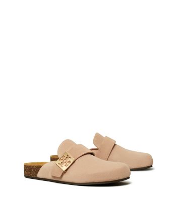 【関税&送料込】Tory Burch Cappuccino Suede Mellow Slippers Mellow Mule: Women's Designer Flats | Tory Burch