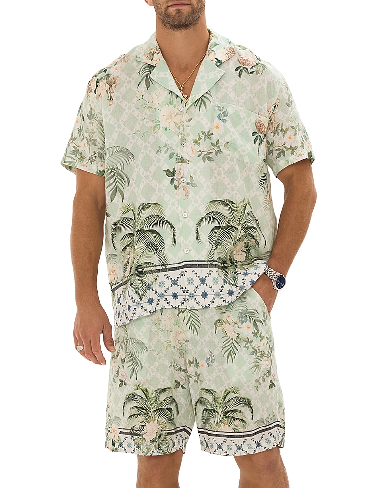 Camilla Relaxed Fit Printed Camp Shirt