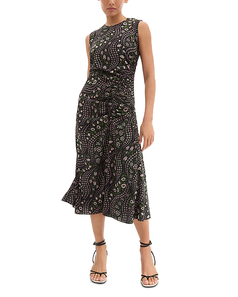 Veronica Beard Viviana Midi Dress In Black Multi