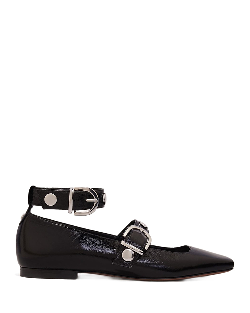 Maje Women's Square Toe Studded Mary Jane Pumps