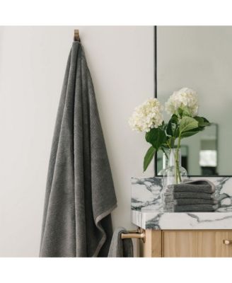 Ribbed Terry Bath Sheets, Set of 2