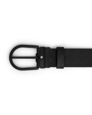 Men's Black Leather Belt