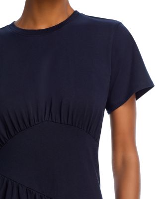 Gathered Seam Short Sleeve Dress 