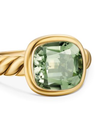 DY Mercer Stone Ring in 18K Yellow Gold with Gemstone, 10mm