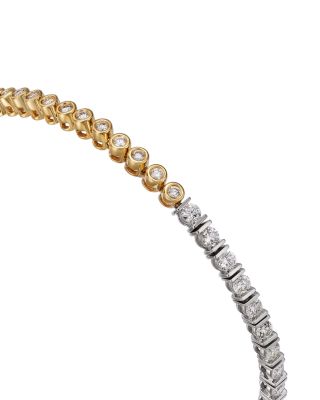 Diamond Tennis Bracelet in 14K Yellow & White Gold, 2.0 tcw