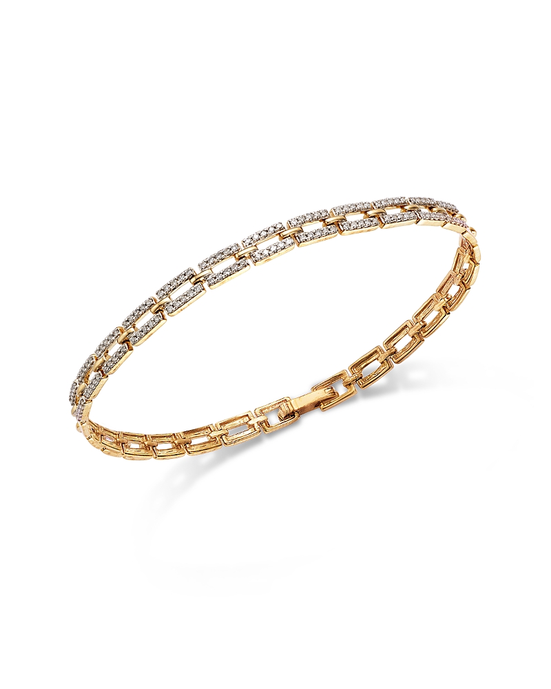 Bloomingdale's Fine Collection Diamond Link Bracelet In 14k Yellow Gold, 0.50 Ct. T. W. In Gold