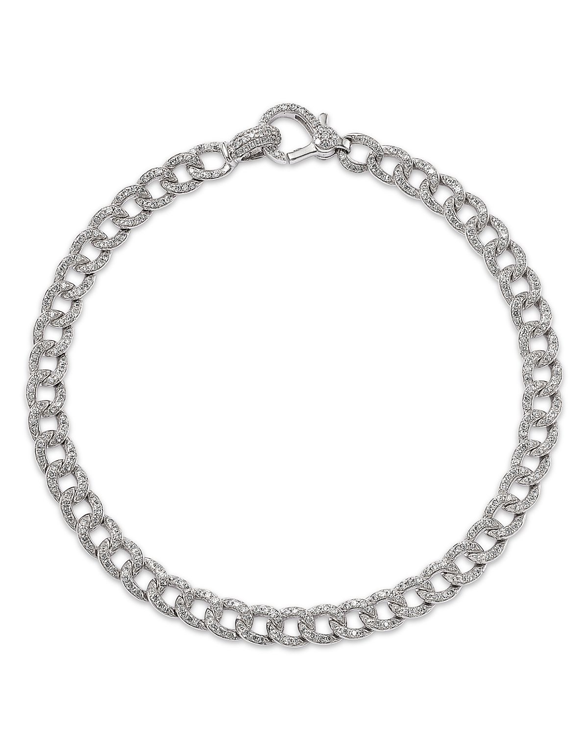Bloomingdale's Fine Collection Pave Diamond Chain Link Bracelet