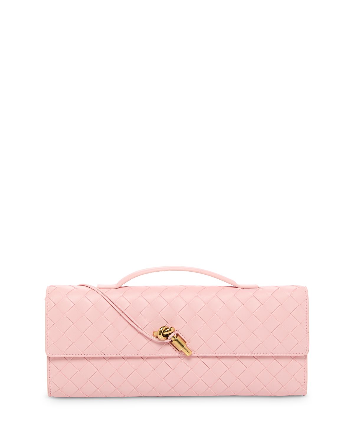 Bottega Veneta Andiamo Intrecciato Leather Clutch