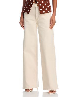 Kobi Halperin - Sagit High Rise Wide Leg Jeans in Ecru