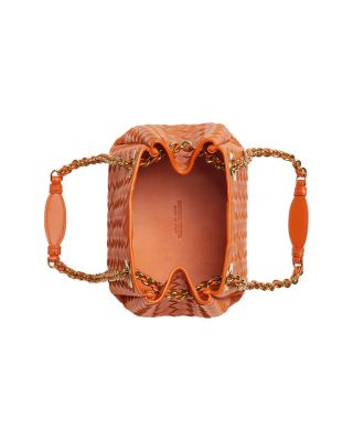 Small Parachute Intrecciato Leather Shoulder Bag