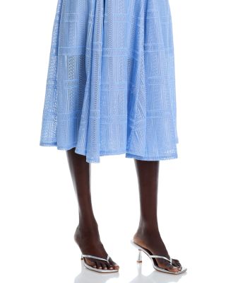 Linear Lace Midi Dress