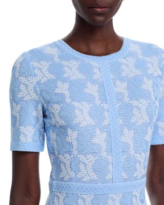 Printed Short Sleeve Midi Dress